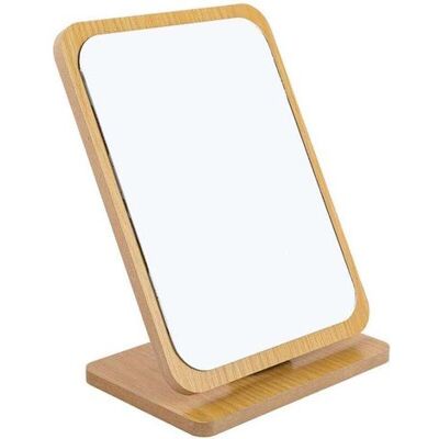 FANGMEDIA Miroir De Maquillage De Table Pliable En Bois -22x16cm, Petit Miroir Carré Sur Pied - Miroir De Maquillage Portable - Miroir Carré Moyen Sur Pied - Publicité FANGMEDIA Miroir De Maquillage De Table Pliable En Bois -22x16cm, Petit Miroir Carré Sur Pied - Miroir De Maquillage Portable - Miroir Carré Moyen Sur Pied - Publicité
