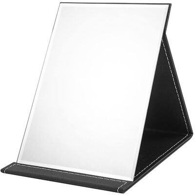 VEXXOL Miroir De Maquillage Pliant Miroir Voyage Miroirs De Poche Pliable Portable Avec Housse Rembourrée En Cuir Pu Noir Miroirs De Table Pour Coiffeuse Chambre Salle De Bain Bureau Camping - Publicité VEXXOL Miroir De Maquillage Pliant Miroir Voyage Miroirs De Poche Pliable Portable Avec Housse Rembourrée En Cuir Pu Noir Miroirs De Table Pour Coiffeuse Chambre Salle De Bain Bureau Camping - Publicité