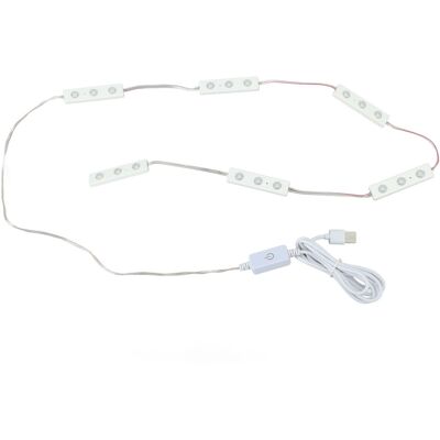 MCKENSA Bande Lumineuse Led Pour Miroir De Maquillage, Tactile Et Douce Pour Les Yeux, 6 Rangées, 18 Led, Lumière Led Réglable, Blanc Chaud - Publicité MCKENSA Bande Lumineuse Led Pour Miroir De Maquillage, Tactile Et Douce Pour Les Yeux, 6 Rangées, 18 Led, Lumière Led Réglable, Blanc Chaud - Publicité