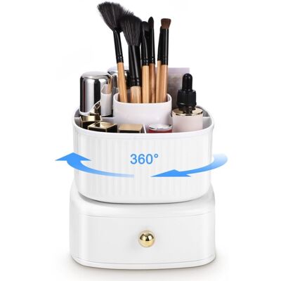 BRINSEA Boîte De Rangement Pour Cosmétiques Boîte De Rangement Pour Cosmétiques Boîte De Rangement Multifonctionnelle Pour Maquillage 14 X 16 Cm Boîte De Rangement Pour Pinceaux Rotative À 360 ° Convient Pour - Publicité BRINSEA Boîte De Rangement Pour Cosmétiques Boîte De Rangement Pour Cosmétiques Boîte De Rangement Multifonctionnelle Pour Maquillage 14 X 16 Cm Boîte De Rangement Pour Pinceaux Rotative À 360 ° Convient Pour - Publicité