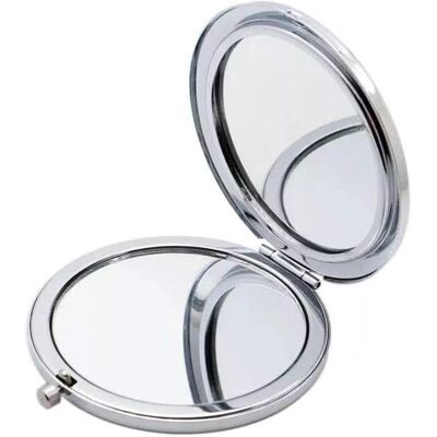 HERUSI Miroir De Poche Grossissant 2x1x Pour Sac À Main, Mini Miroir De Maquillage Double Face Pliable Hrew, Idéal Pour Le Sac À Main, La Poche Et Les Voyages, Or, Argent - Publicité HERUSI Miroir De Poche Grossissant 2x1x Pour Sac À Main, Mini Miroir De Maquillage Double Face Pliable Hrew, Idéal Pour Le Sac À Main, La Poche Et Les Voyages, Or, Argent - Publicité