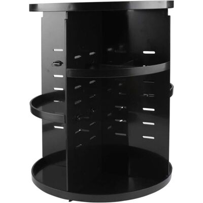 BRINSEA Organisateur De Maquillage 360 Degrés Rotatif Support Cosmétique Réglable Grande Capacité Boîte De Rangement De Maquillage Noir, Ensoleillé - Publicité BRINSEA Organisateur De Maquillage 360 Degrés Rotatif Support Cosmétique Réglable Grande Capacité Boîte De Rangement De Maquillage Noir, Ensoleillé - Publicité