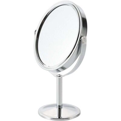 OEM Miroir De Maquillage Avec Compartiment Grossissant, Double Face Et Rotatif À 360°, Adapté Au Maquillage En Salon, Au Rasage, Aux Soins Du Visage - Publicité OEM Miroir De Maquillage Avec Compartiment Grossissant, Double Face Et Rotatif À 360°, Adapté Au Maquillage En Salon, Au Rasage, Aux Soins Du Visage - Publicité