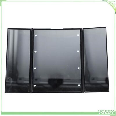 OEM Miroir De Maquillage - Fafeicy - 3 Plis - Éclairé Led - Tactile - Pliable Noir - Publicité OEM Miroir De Maquillage - Fafeicy - 3 Plis - Éclairé Led - Tactile - Pliable Noir - Publicité