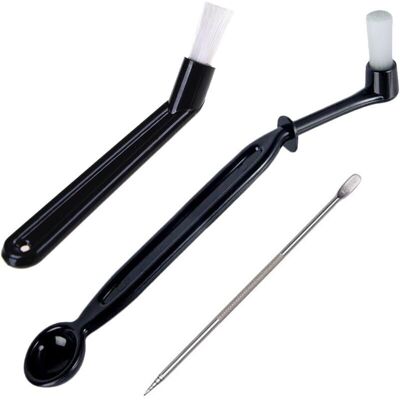 SANS MARQUE Lot De 3 Accessoires Pour Machine À Expresso - Brosses De Nettoyage Noires Et Pinceau Pour Décoration Sur Café - Publicité SANS MARQUE Lot De 3 Accessoires Pour Machine À Expresso - Brosses De Nettoyage Noires Et Pinceau Pour Décoration Sur Café - Publicité