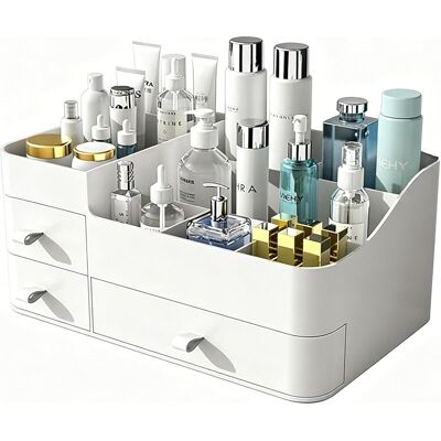 SANS MARQUE Organisateur De Maquillage Pour Coiffeuse, Organiseur De Bureau De Grande Capacité Avec Tiroirs Pour Cosmétiques, Rouges À Lèvres, Bijoux, Soins Des Ongles, Soins De La Peau, Idéal Pour La - Publicité SANS MARQUE Organisateur De Maquillage Pour Coiffeuse, Organiseur De Bureau De Grande Capacité Avec Tiroirs Pour Cosmétiques, Rouges À Lèvres, Bijoux, Soins Des Ongles, Soins De La Peau, Idéal Pour La - Publicité
