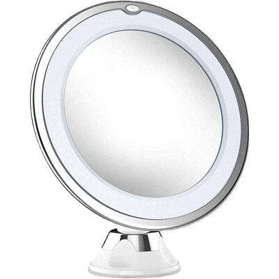 OEM Miroir De Maquillage Éclairé Grossissant 10x, Rotation À 360 °, Puissante Ventouse Verrouillable Miroir De Vanité Portable Sans Fil-dou - Publicité OEM Miroir De Maquillage Éclairé Grossissant 10x, Rotation À 360 °, Puissante Ventouse Verrouillable Miroir De Vanité Portable Sans Fil-dou - Publicité
