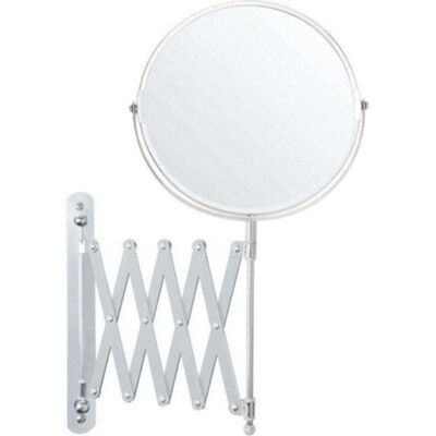 SANS MARQUE Miroir Grossissant Mural Extensible Et Pivotant À 360° - Grossissement X3 - 22 X 21,7 Cm - Mirroir Murales Salle De Bain Double Face En Acier Inoxydable Pour Maquillage Et Rasage - Publicité SANS MARQUE Miroir Grossissant Mural Extensible Et Pivotant À 360° - Grossissement X3 - 22 X 21,7 Cm - Mirroir Murales Salle De Bain Double Face En Acier Inoxydable Pour Maquillage Et Rasage - Publicité