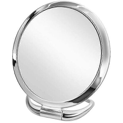 YUDO Miroir De Table Pliable Portable Pour Voyage, Miroir De Maquillage Sur Pied-sliver Round - Publicité YUDO Miroir De Table Pliable Portable Pour Voyage, Miroir De Maquillage Sur Pied-sliver Round - Publicité