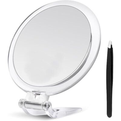 OEM Miroir De Maquillage Grossissant X30 – Miroir De Poche Double Face Avec Poignée, Grossissement X1/x30, Miroir De Voyage Compact Pour Table Et Déplacements – 12,7 Cm - Publicité OEM Miroir De Maquillage Grossissant X30 – Miroir De Poche Double Face Avec Poignée, Grossissement X1/x30, Miroir De Voyage Compact Pour Table Et Déplacements – 12,7 Cm - Publicité