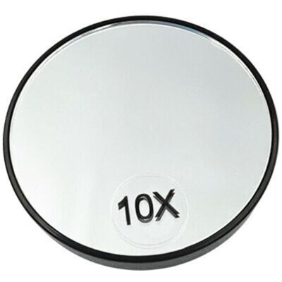 URSUS Miroir De Maquillage Grossissant 10x, Rond Grossissant , Avec Deux Ventouses Pour Le Rasage Et Le Maquillage - Publicité URSUS Miroir De Maquillage Grossissant 10x, Rond Grossissant , Avec Deux Ventouses Pour Le Rasage Et Le Maquillage - Publicité