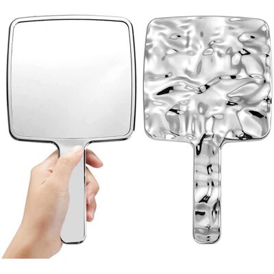FANGMEDIA Miroir Portable Miroir À Main Miroir Maquillage Miroir Voyage Miroir Multi-usages Pour Maquillage, Coupe De Cheveux, Soins Du Visage, Rasage - Publicité FANGMEDIA Miroir Portable Miroir À Main Miroir Maquillage Miroir Voyage Miroir Multi-usages Pour Maquillage, Coupe De Cheveux, Soins Du Visage, Rasage - Publicité