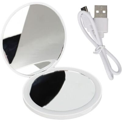 BEAUVIE Miroir De Poche Led Pliable Et Portable Avec Lumière Intégrée, Idéal Pour Le Maquillage En Voyage - Publicité BEAUVIE Miroir De Poche Led Pliable Et Portable Avec Lumière Intégrée, Idéal Pour Le Maquillage En Voyage - Publicité