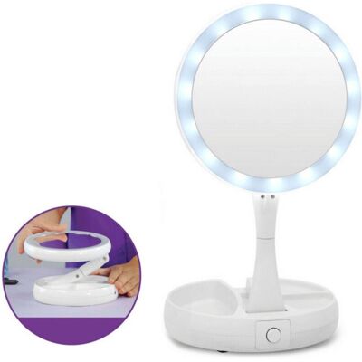VEXXOL Miroir De Table Zoom 3x Avec Support + Rotation 360 Degrés Femmes Beauté - Publicité VEXXOL Miroir De Table Zoom 3x Avec Support + Rotation 360 Degrés Femmes Beauté - Publicité