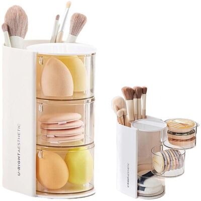 BRINSEA Boîte De Rangement De Maquillage, Support De Pinceau De Maquillage, Tiroir De Boîte De Rangement De Maquillage, Boîte De Rangement De Pinceau De Maquillage, Boîte De Rangement De Cosmétiques - Publicité BRINSEA Boîte De Rangement De Maquillage, Support De Pinceau De Maquillage, Tiroir De Boîte De Rangement De Maquillage, Boîte De Rangement De Pinceau De Maquillage, Boîte De Rangement De Cosmétiques - Publicité