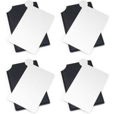 AIRFLAPS Miroir De Poche, 4 Pièces Acier Inoxydable Petit Miroir, Très Mince Mini Miroir, Petit Miroir Pour Maquillage Palette Pouvant Être Utilisé - Publicité AIRFLAPS Miroir De Poche, 4 Pièces Acier Inoxydable Petit Miroir, Très Mince Mini Miroir, Petit Miroir Pour Maquillage Palette Pouvant Être Utilisé - Publicité