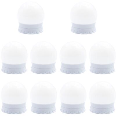 SCORPIO Miroir De Maquillage Lumineux À Led Avec 10 Ampoules À Intensité Variable Et 3 Modes De Couleur, Éclairage De Maquillage Réglable, Convient Aux Miroirs De Bureau Et De Salle De Bain - Publicité SCORPIO Miroir De Maquillage Lumineux À Led Avec 10 Ampoules À Intensité Variable Et 3 Modes De Couleur, Éclairage De Maquillage Réglable, Convient Aux Miroirs De Bureau Et De Salle De Bain - Publicité