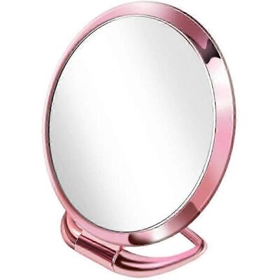 YUDO Miroir De Table Pliable Portable Pour Voyage, Miroir De Maquillage Sur Pied-pink Oval - Publicité YUDO Miroir De Table Pliable Portable Pour Voyage, Miroir De Maquillage Sur Pied-pink Oval - Publicité