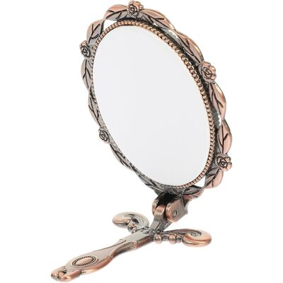 SLOWMOOSE Miroir De Maquillage Pliable De Poche, Mini Miroir Cosmétique Ovale Vintage, Pour Les Voyages Et Les Activités De Plein Air - Publicité SLOWMOOSE Miroir De Maquillage Pliable De Poche, Mini Miroir Cosmétique Ovale Vintage, Pour Les Voyages Et Les Activités De Plein Air - Publicité