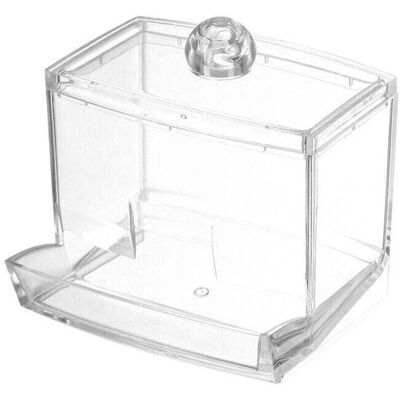 OEM Boite À Coton, Xu, Tiges Holder Box En Acrylique Avec Couvercle Boîte De Rangement Pour Cotons Ou Maquillage Cosmétiques, Transparent, Cas --crezuo - Publicité OEM Boite À Coton, Xu, Tiges Holder Box En Acrylique Avec Couvercle Boîte De Rangement Pour Cotons Ou Maquillage Cosmétiques, Transparent, Cas --crezuo - Publicité