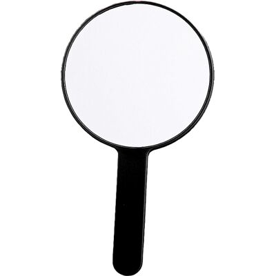 HERUSI Miroir De Maquillage De Voyage Portable - Grand Miroir Rond 12 X 21,5 Cm - Blanc - Publicité HERUSI Miroir De Maquillage De Voyage Portable - Grand Miroir Rond 12 X 21,5 Cm - Blanc - Publicité