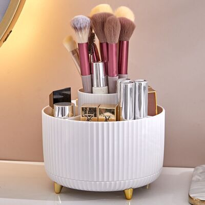SANS MARQUE Autres Rangements,rangement Pinceaux Maquillage, 360 Rotative Porte - Brosse De Maquillage, 5 Compartiments Pour Maquillage Parfum Rouge À Lèvres, Salle De Bain Chambre Vanité(blanc) Autres Rangements - Publicité SANS MARQUE Autres Rangements,rangement Pinceaux Maquillage, 360 Rotative Porte - Brosse De Maquillage, 5 Compartiments Pour Maquillage Parfum Rouge À Lèvres, Salle De Bain Chambre Vanité(blanc) Autres Rangements - Publicité