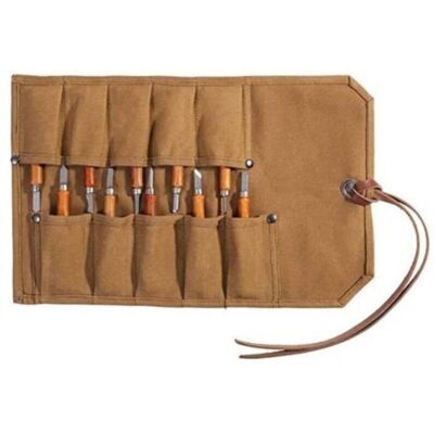 URSUS Sac À Outils Robuste En Toile Cirée, Pochette Enroulable Pour Ciseaux, Marteaux, Bricolage Et Réparations Quotidiennes (kaki) - Publicité URSUS Sac À Outils Robuste En Toile Cirée, Pochette Enroulable Pour Ciseaux, Marteaux, Bricolage Et Réparations Quotidiennes (kaki) - Publicité