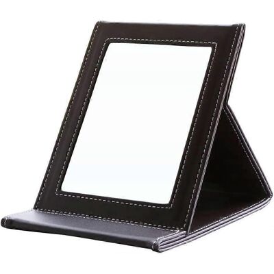 LEDE Miroir De Voyage En Cuir, Miroir De Poche, Miroir Compact (marron) - Publicité LEDE Miroir De Voyage En Cuir, Miroir De Poche, Miroir Compact (marron) - Publicité