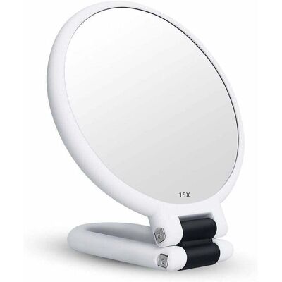 OEM Miroir Grossissant X15 Miroir Pliant Double Face Pour Divers Détails De Maquillage (blanc) - Publicité OEM Miroir Grossissant X15 Miroir Pliant Double Face Pour Divers Détails De Maquillage (blanc) - Publicité