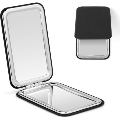 OEM Miroir Compact, Miroir Maquillage Poche Avec Grossissement X1 / X2 Maquillage Poche Miroirs De Voyage Noir À Double Face Pour Femmes Hommes Portable Sac À Main(cuir Noir) - Publicité OEM Miroir Compact, Miroir Maquillage Poche Avec Grossissement X1 / X2 Maquillage Poche Miroirs De Voyage Noir À Double Face Pour Femmes Hommes Portable Sac À Main(cuir Noir) - Publicité