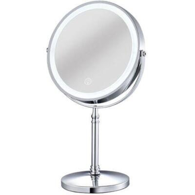 Vision Miroir De Maquillage Lumineux, 2000 Mah Avec 3 Couleurs, Rotation 1x/10x À 360°, Luminosité Réglable, Grossissement Cosmétique - Publicité Vision Miroir De Maquillage Lumineux, 2000 Mah Avec 3 Couleurs, Rotation 1x/10x À 360°, Luminosité Réglable, Grossissement Cosmétique - Publicité