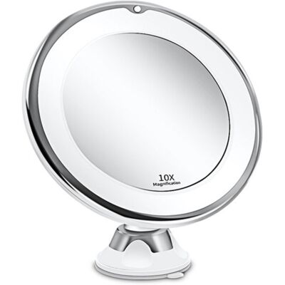 BRINSEA Miroir De Maquillage Avec Éclairage Led Intégré, Miroir De Maquillage Rond Avec Grossissement X10 - Publicité BRINSEA Miroir De Maquillage Avec Éclairage Led Intégré, Miroir De Maquillage Rond Avec Grossissement X10 - Publicité