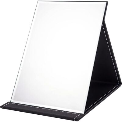 OEM Miroir Pliant Portable 1712 Cm, Miroir De Maquillage Compact Super Hd, Miroir De Voyage En Cuir Pu Noir, Miroir De Vanité Autoportant, Miroir De Bureau Pliant - Publicité OEM Miroir Pliant Portable 1712 Cm, Miroir De Maquillage Compact Super Hd, Miroir De Voyage En Cuir Pu Noir, Miroir De Vanité Autoportant, Miroir De Bureau Pliant - Publicité