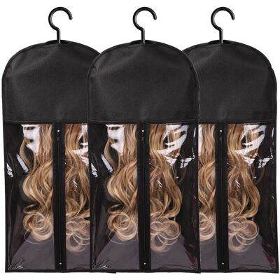 OEM Sac De Rangement Pour Perruques En 3 Pièces Avec Crochets, Peut Contenir Plusieurs Perruques, Convient Aux Extensions De Cheveux, Perruques Et Accessoires (noir). Publicité OEM Sac De Rangement Pour Perruques En 3 Pièces Avec Crochets, Peut Contenir Plusieurs Perruques, Convient Aux Extensions De Cheveux, Perruques Et Accessoires (noir). Publicité