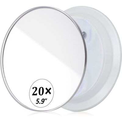 OEM Miroir Grossissant X20, Miroir Grossissant X20, Ventouse , Comme Miroir De Maquillage Mganifiant, Miroir De Poche Pour Maquillage Des 150mm Blanc-crezuo - Publicité OEM Miroir Grossissant X20, Miroir Grossissant X20, Ventouse , Comme Miroir De Maquillage Mganifiant, Miroir De Poche Pour Maquillage Des 150mm Blanc-crezuo - Publicité