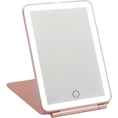 LEDE Miroir De Maquillage De Voyage, Léger, Rechargeable Et Compact, Idéal Pour Les Voyages Et Les Besoins En Maquillage Et Beauté, Cadeau De Noël Ou D'Anniversaire Pour Les Femmes - Publicité LEDE Miroir De Maquillage De Voyage, Léger, Rechargeable Et Compact, Idéal Pour Les Voyages Et Les Besoins En Maquillage Et Beauté, Cadeau De Noël Ou D'Anniversaire Pour Les Femmes - Publicité