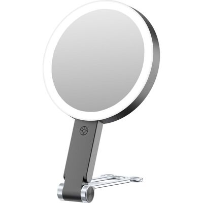 BLEOSAN 20x Miroir De Voyage Avec Lumière, Miroir De Maquillage Grossissant Double Face, Miroir De Maquillage Rechargeable Avec Éclairage 3 Couleurs, Écran Tactile À Intensité Variable, Poignée De - Publicité BLEOSAN 20x Miroir De Voyage Avec Lumière, Miroir De Maquillage Grossissant Double Face, Miroir De Maquillage Rechargeable Avec Éclairage 3 Couleurs, Écran Tactile À Intensité Variable, Poignée De - Publicité
