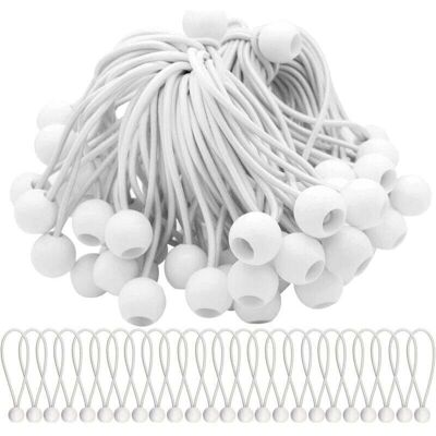 SANS MARQUE Lot De 75 Tend Elastique Cordons Élastiques Avec Boules Sandow Elastique Boules Elastiques Pour Chapiteaux, Tentes, Bannières Et Bâches - Publicité SANS MARQUE Lot De 75 Tend Elastique Cordons Élastiques Avec Boules Sandow Elastique Boules Elastiques Pour Chapiteaux, Tentes, Bannières Et Bâches - Publicité