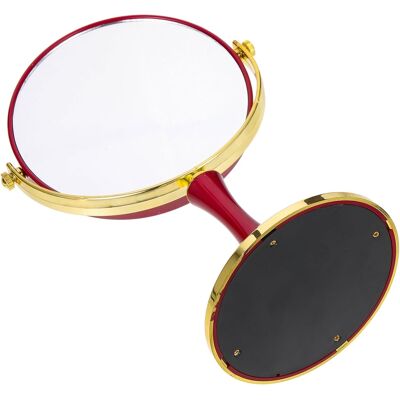 SLOWMOOSE Miroir De Maquillage De Table Rotatif Double Face De 15 Cm (6 Pouces) Avec Grossissement 1:2 - Publicité SLOWMOOSE Miroir De Maquillage De Table Rotatif Double Face De 15 Cm (6 Pouces) Avec Grossissement 1:2 - Publicité