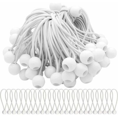 SANS MARQUE Lot De 75 Tend Elastique Cordons Élastiques Avec Boules Sandow Elastique Boules Elastiques Pour Chapiteaux, Tentes, Bannières Et Bâches - Publicité SANS MARQUE Lot De 75 Tend Elastique Cordons Élastiques Avec Boules Sandow Elastique Boules Elastiques Pour Chapiteaux, Tentes, Bannières Et Bâches - Publicité