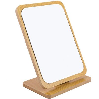 OEM Miroir De Maquillage De Table Pliable En Bois -22x16cm, Petit Miroir Carré Sur Pied - Miroir De Maquillage Portable - Miroir Carré Moyen Sur Pied-crezuo - Publicité OEM Miroir De Maquillage De Table Pliable En Bois -22x16cm, Petit Miroir Carré Sur Pied - Miroir De Maquillage Portable - Miroir Carré Moyen Sur Pied-crezuo - Publicité