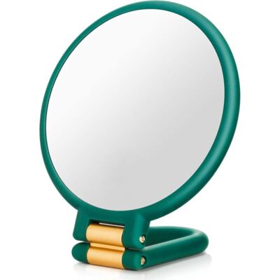OEM Miroir De Poche Double Face Avec Grossissement X1/x15 Et Poignée Pliable, Miroir De Maquillage Portable De Voyage (vert Armée) - Publicité OEM Miroir De Poche Double Face Avec Grossissement X1/x15 Et Poignée Pliable, Miroir De Maquillage Portable De Voyage (vert Armée) - Publicité