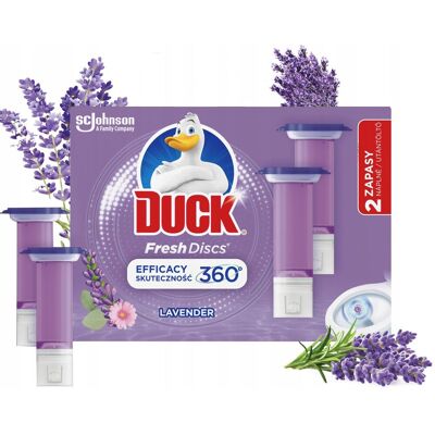 OEM Disques De Gel Toilette Duck Fresh Discs Lavande - 72 Ml (2 X 36 Ml) - Publicité OEM Disques De Gel Toilette Duck Fresh Discs Lavande - 72 Ml (2 X 36 Ml) - Publicité