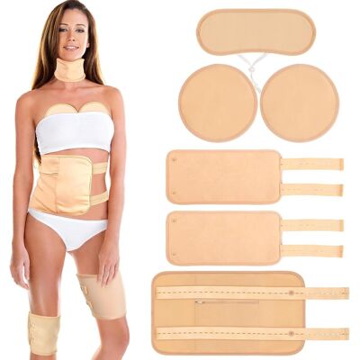 OEM 6 Pièces D'Huile De Ricin Pack Wrap Coton Biologique Pour Le Ventre, Le Cou, Le Sein Et Tout Le Corps, Kit De Coussinets Réutilisables Pour Compresser Chaud / Froid Avec Sangle Élastique Réglable - Publicité OEM 6 Pièces D'Huile De Ricin Pack Wrap Coton Biologique Pour Le Ventre, Le Cou, Le Sein Et Tout Le Corps, Kit De Coussinets Réutilisables Pour Compresser Chaud / Froid Avec Sangle Élastique Réglable - Publicité