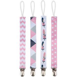 FLAMMKRAFT 4 Pièces Attaches Sucette Bébé Avec Chaîne Et Impression Sur Sangle Coton, Porte-tétine Pour Nourrisson Et Enfant (6) - Publicité FLAMMKRAFT 4 Pièces Attaches Sucette Bébé Avec Chaîne Et Impression Sur Sangle Coton, Porte-tétine Pour Nourrisson Et Enfant (6) - Publicité