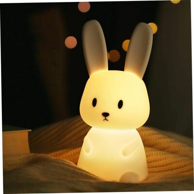 OEM Veilleuse Enfants Mignon Lapin Lampe Led Bébé Couleur Changeante Portable Animaux Lumières Silicone Chargeable Par Usb Lampe De Nuit Lapin Pour Enfants Toddler Bedsid - Publicité OEM Veilleuse Enfants Mignon Lapin Lampe Led Bébé Couleur Changeante Portable Animaux Lumières Silicone Chargeable Par Usb Lampe De Nuit Lapin Pour Enfants Toddler Bedsid - Publicité