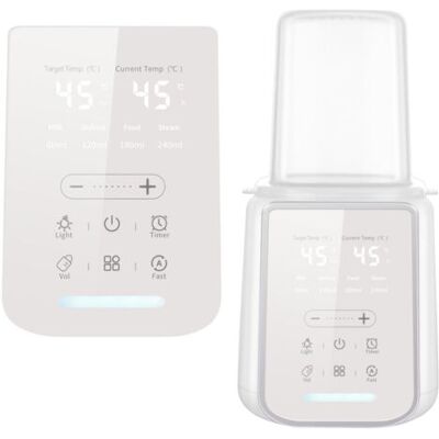 OEM Chauffe-biberon 8-en-1 – Chauffe-aliments Bébé Multifonction Avec Veilleuse Et Minuterie, Idéal Pour Les Déplacements, Préserve Les Nutriments Du Lait Maternel, Compatible Tous Biberons - Publicité OEM Chauffe-biberon 8-en-1 – Chauffe-aliments Bébé Multifonction Avec Veilleuse Et Minuterie, Idéal Pour Les Déplacements, Préserve Les Nutriments Du Lait Maternel, Compatible Tous Biberons - Publicité