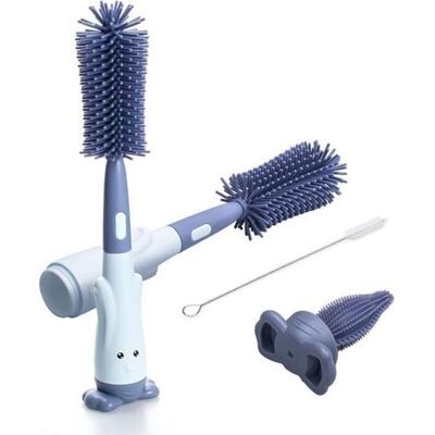 FANGMEDIA Brosses À Bouteilles En Silicone Avec Goupillon,brosse Biberon Bébé,brosse À Paille,brosse À Tétine Et Brosse Pour Tube De - Publicité FANGMEDIA Brosses À Bouteilles En Silicone Avec Goupillon,brosse Biberon Bébé,brosse À Paille,brosse À Tétine Et Brosse Pour Tube De - Publicité