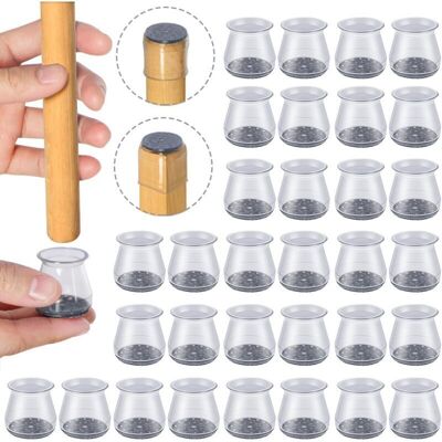 OEM Lot De 32 Protège-pieds De Chaise, Petits Embouts De Protection En Silicone Transparent Pour Pieds De Chaise Avec Pieds En Feutre - Publicité OEM Lot De 32 Protège-pieds De Chaise, Petits Embouts De Protection En Silicone Transparent Pour Pieds De Chaise Avec Pieds En Feutre - Publicité