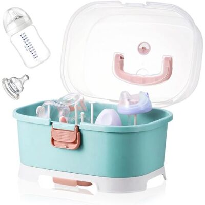 OEM Boîte De Rangement Pour Biberon, Protection Anti-poussière Egouttoir Biberon Bebe Et Couverts Pour Bébé, Pour La Maison, La Cuisine, Les Voyages, L'Extérieur(vert Blanc) - Publicité OEM Boîte De Rangement Pour Biberon, Protection Anti-poussière Egouttoir Biberon Bebe Et Couverts Pour Bébé, Pour La Maison, La Cuisine, Les Voyages, L'Extérieur(vert Blanc) - Publicité